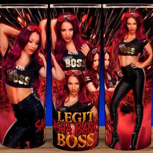 Sasha Banks Legit Boss Wrestling Cup Mug Tumbler